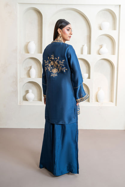 Noore Zeenat Blue Handmade Suit