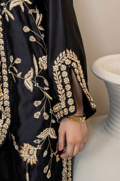 Noore Zeenat Black Handmade Suit