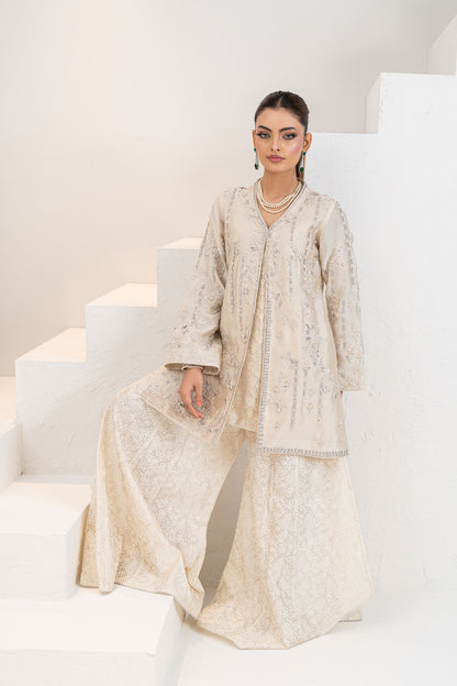 Noore Noor Ivory Handmade Suit
