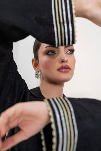 Noore Sitara Black Handmade Suit