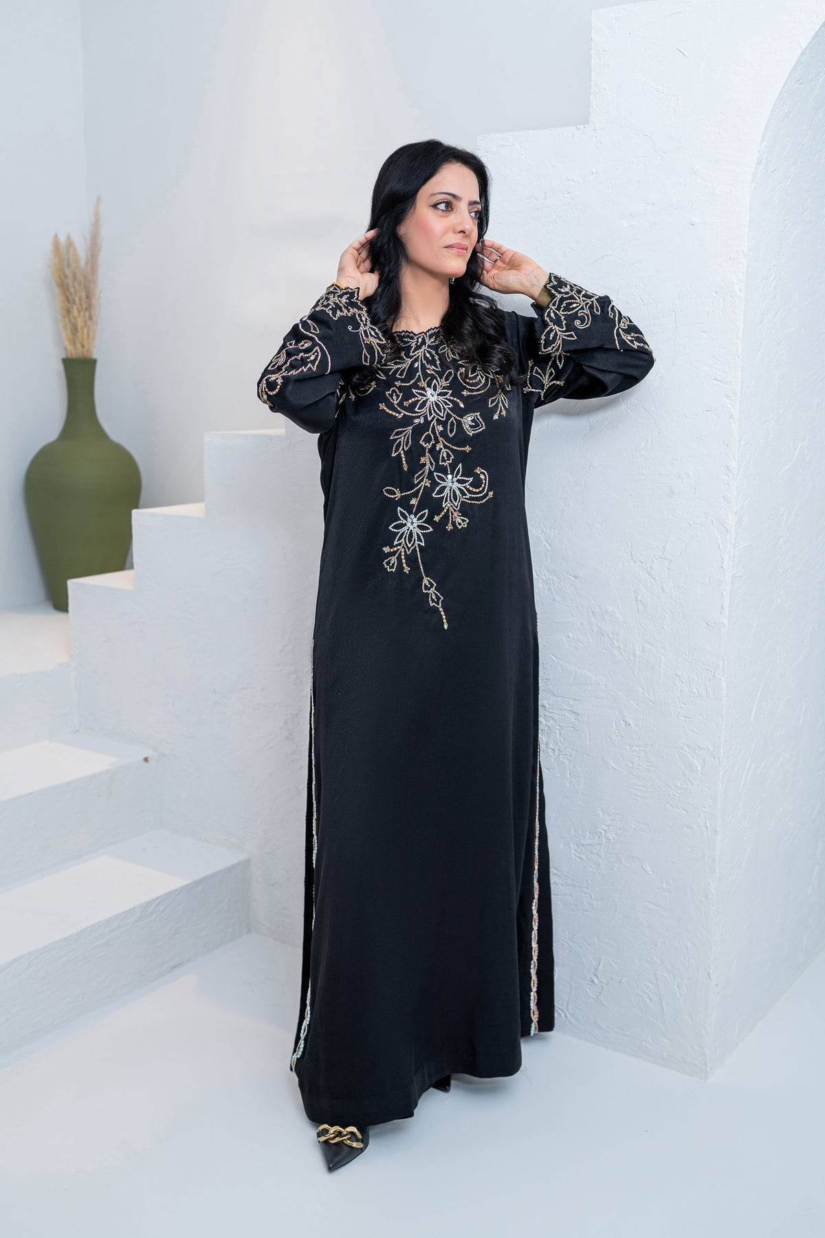 Noore Shehzadi Black Handmade Suit